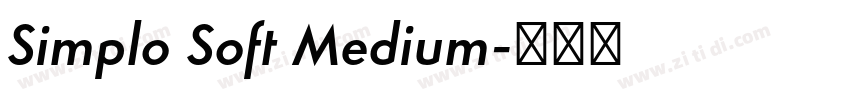Simplo Soft Medium字体转换